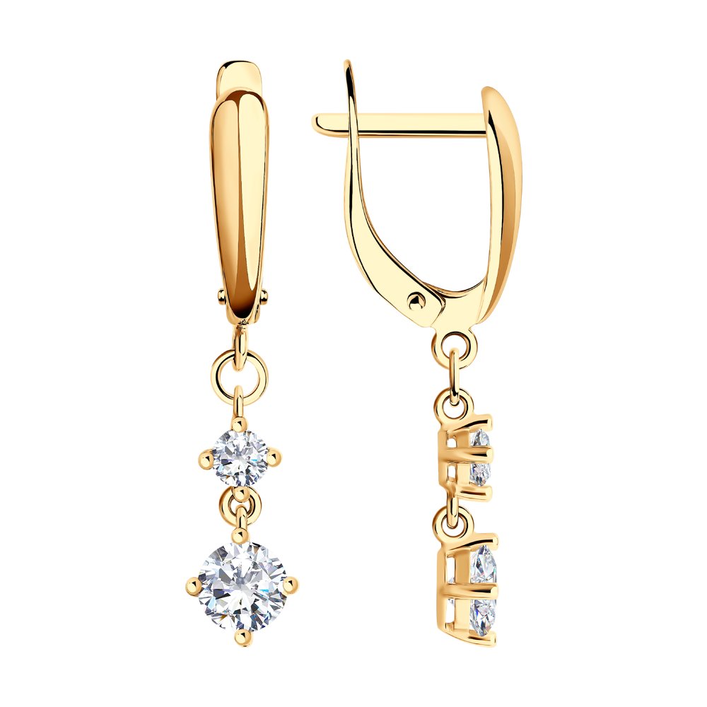 

Серьги из серебра с фианитом SOKOLOV 93021151, 93021151
