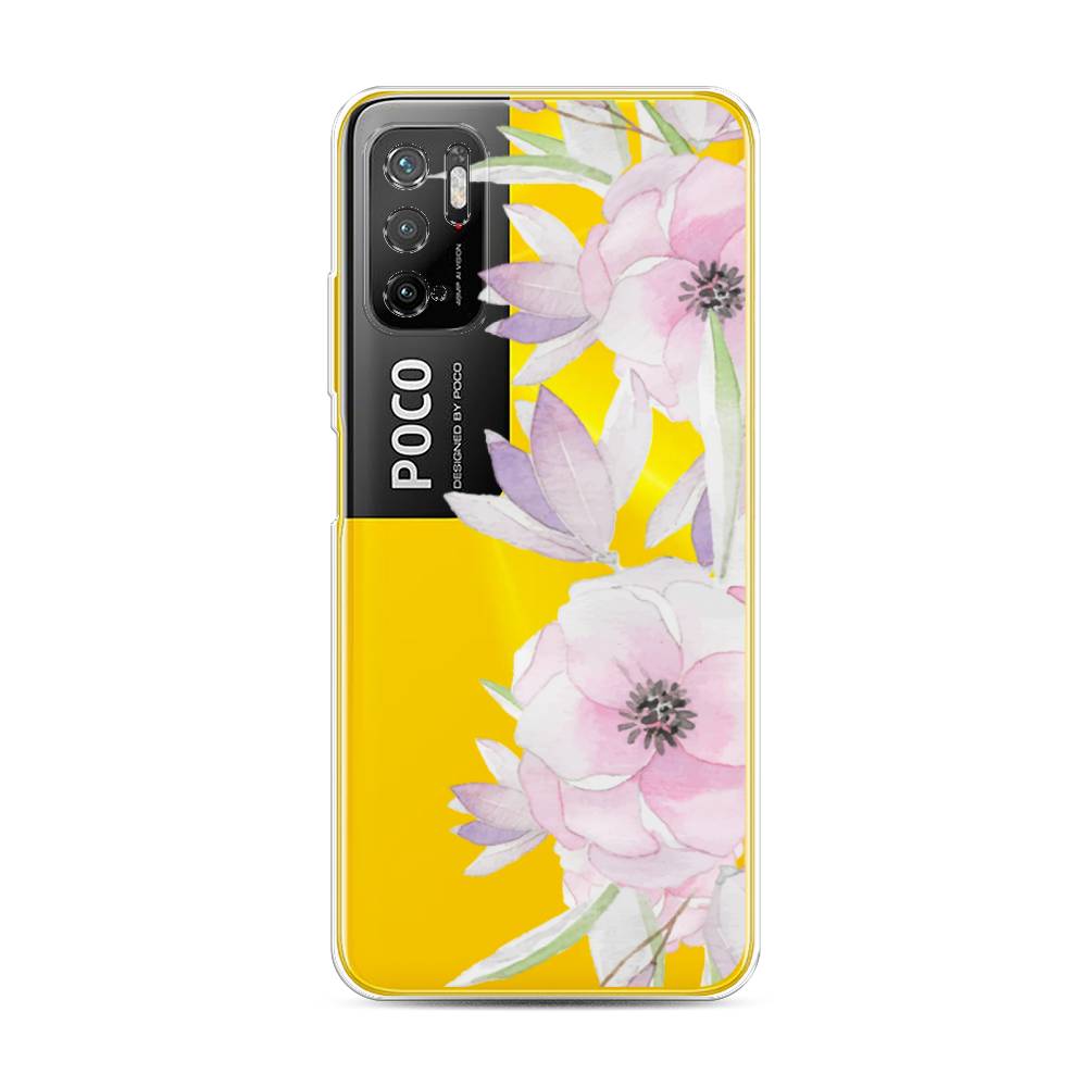 

Чехол Awog на Poco M3 Pro "Нежные анемоны", Разноцветный, 311050-8