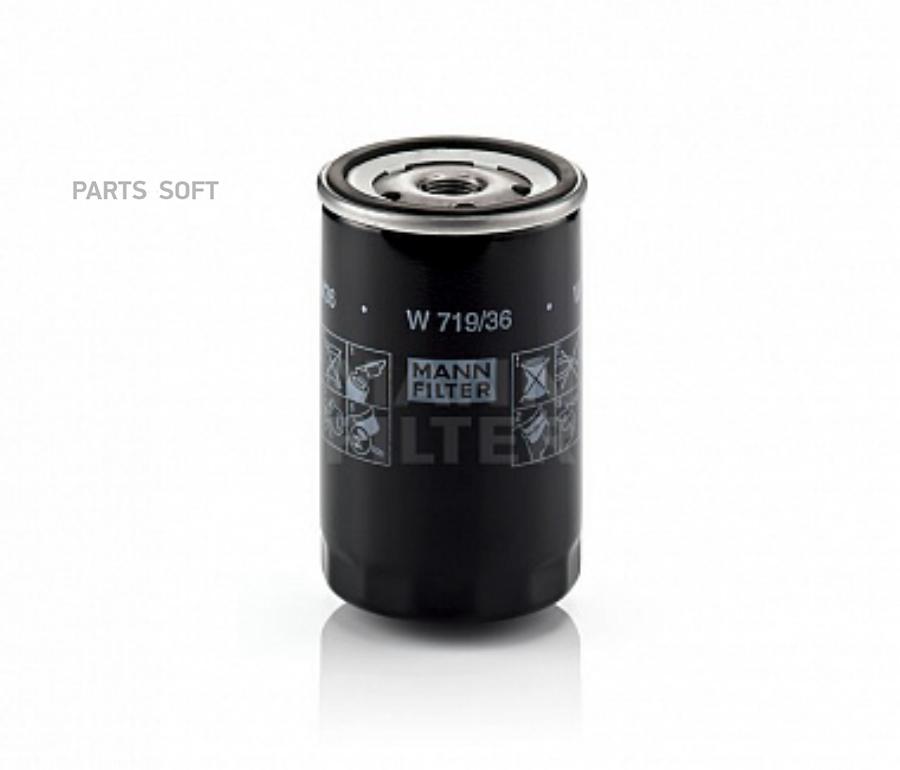 

Mann-Filter Масляный Фильтр, W71936 Mann W719/36