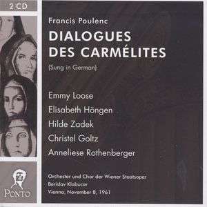 POULENC Dialogues Des Carmelites Sung in German Emmy Loose Elisabeth Hongen Hilde 10499₽