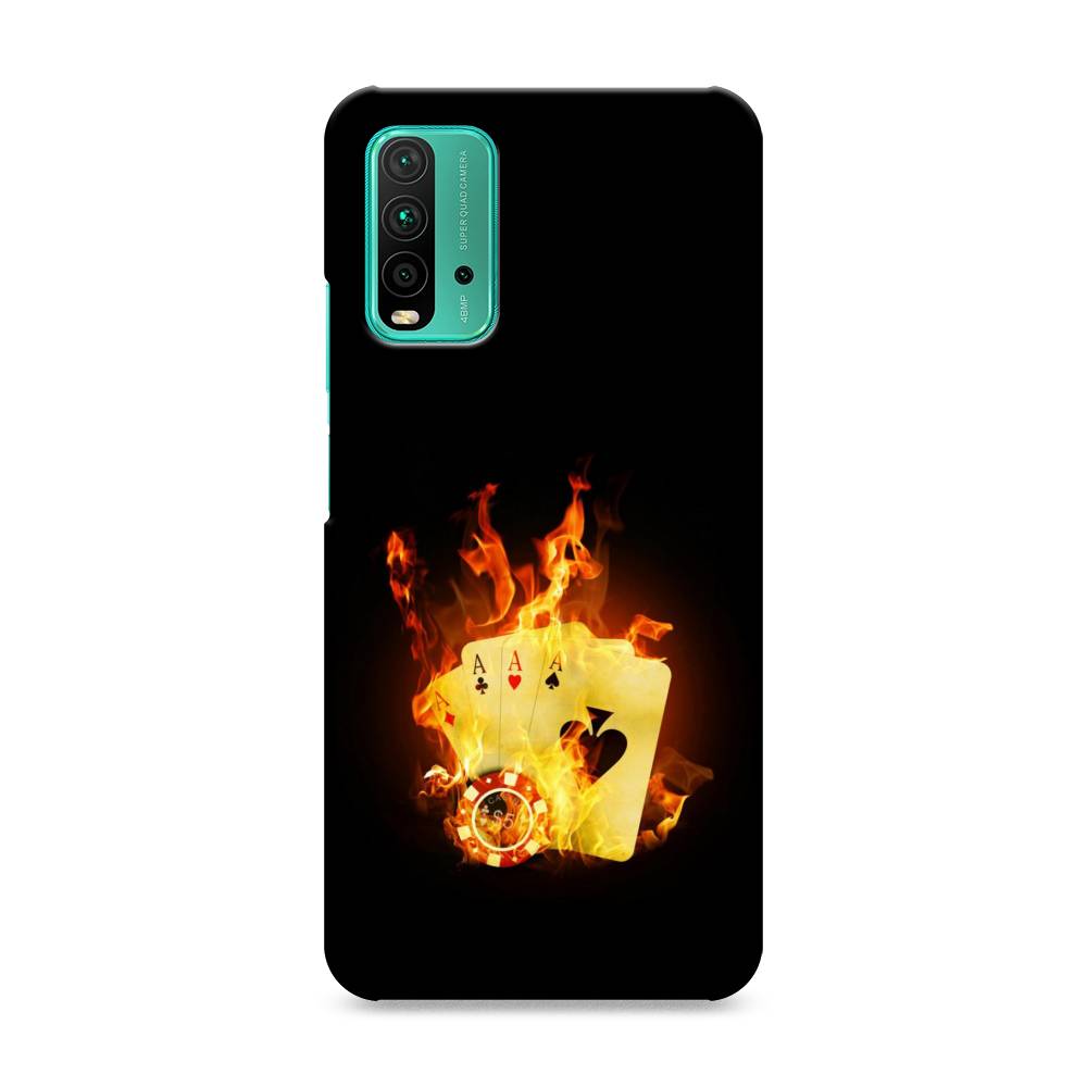 

Пластиковый чехол "Горящие карты" на Xiaomi Redmi 9T, 39820-7