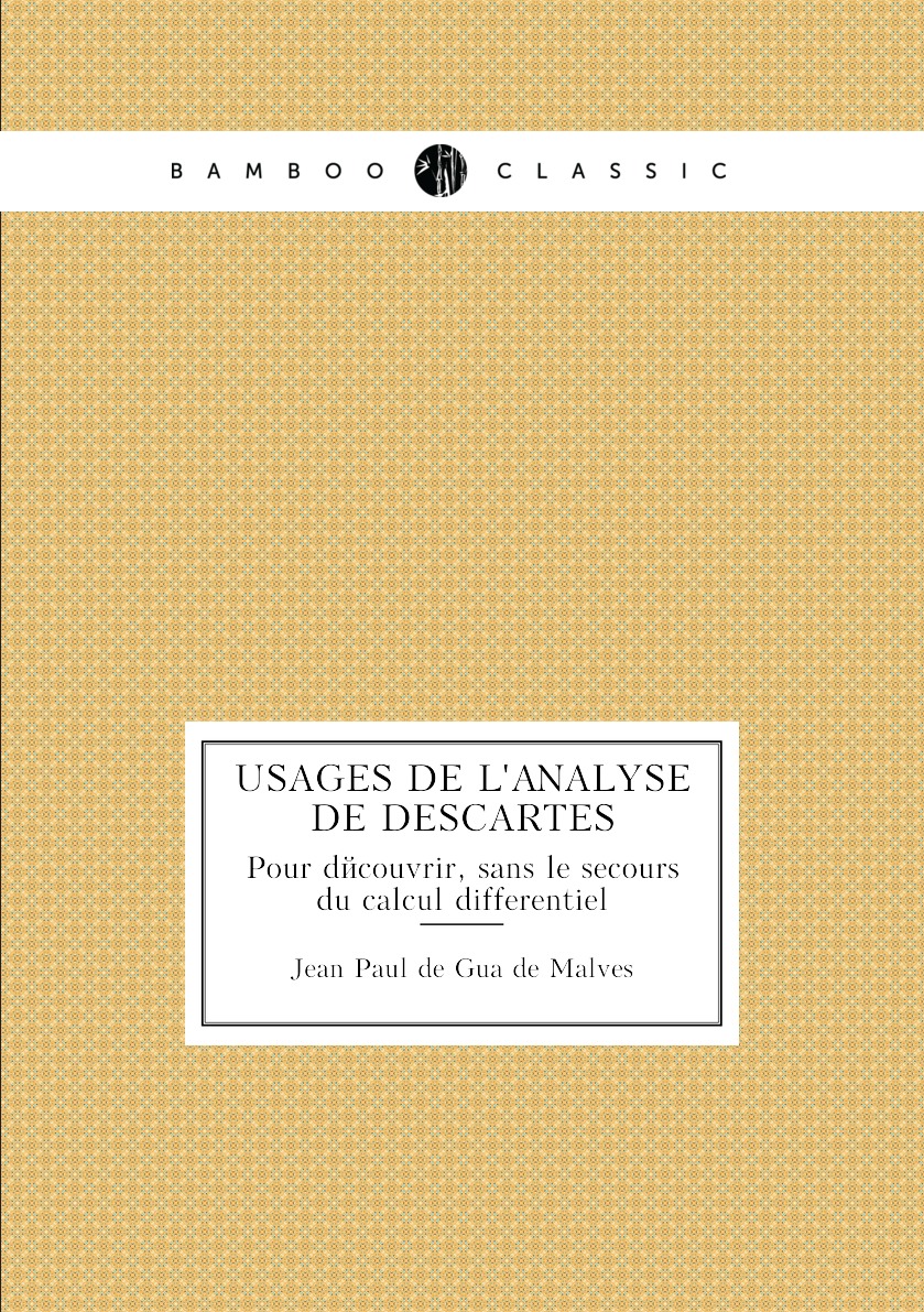

Usages de l'analyse de Descartes