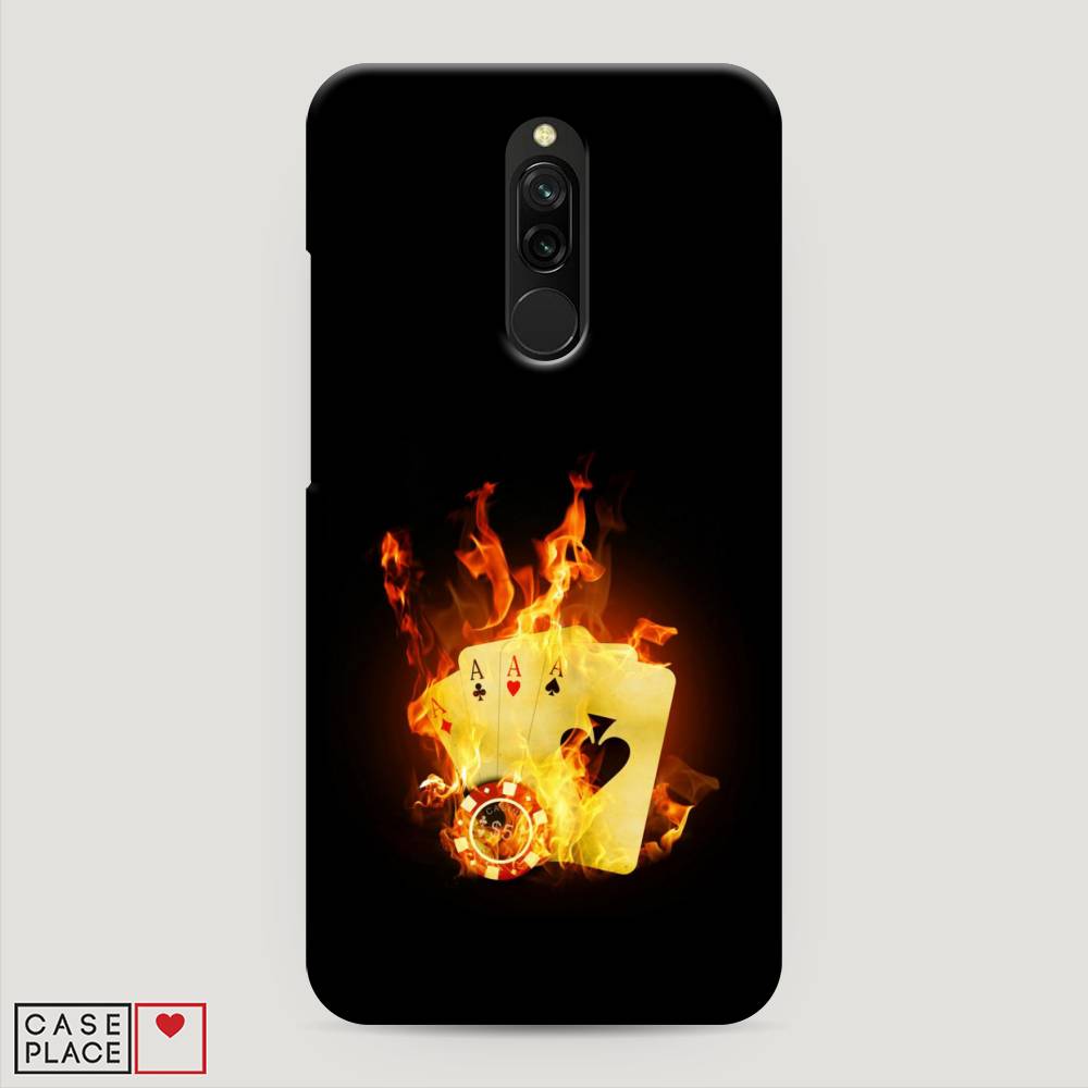 

Пластиковый чехол "Горящие карты" на Xiaomi Redmi 8, 37120-7