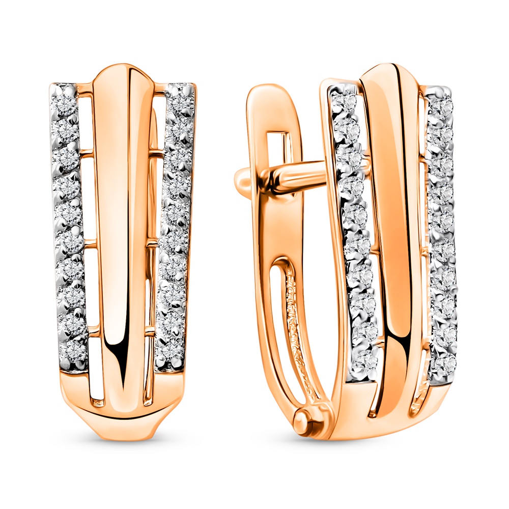 

Серьги из золота 585Gold 302007735, фианит, 302007735