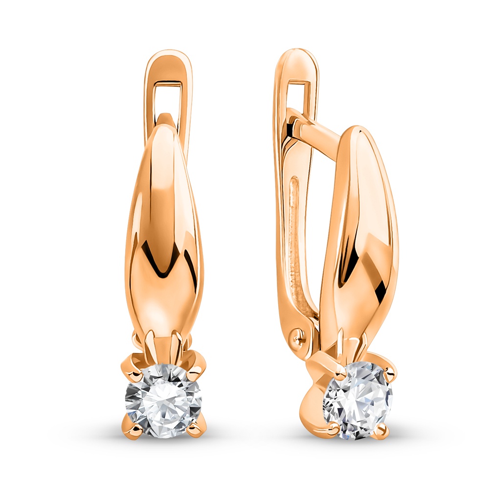 

Серьги из золота 585Gold 302007650, фианит, 302007650