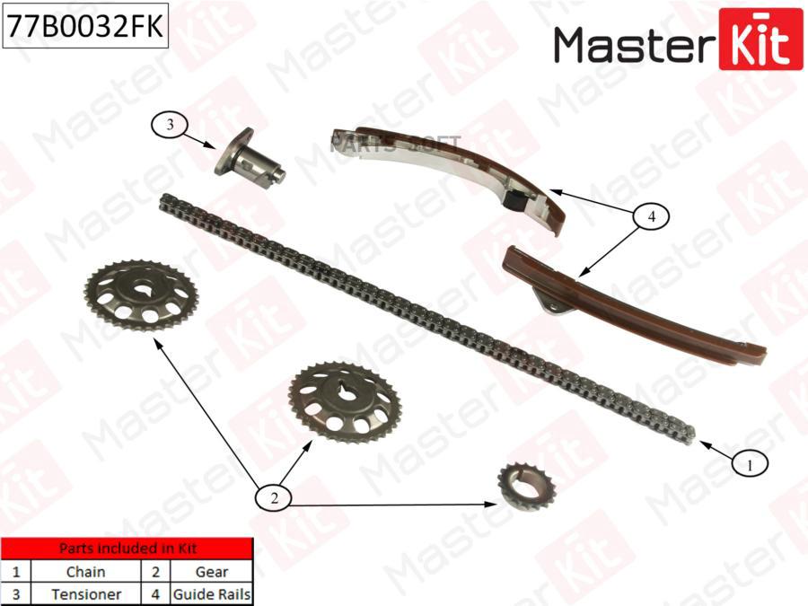 

Комплект Цепи Грм Masterkit 77b0032fk MasterKit арт. 77B0032FK