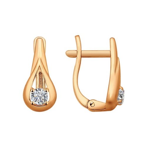 

Серьги из серебра с фианитом SOKOLOV 93020641, 93020641