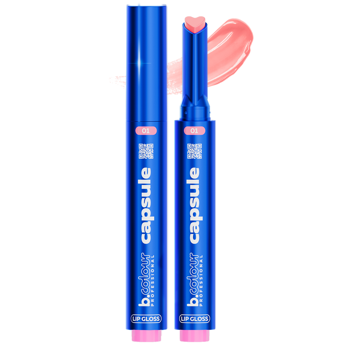 Блеск для губ 7 Days B.Colour Capsule Glossy Lip Bomb автоматический, тон 01 Muse 1,2 г