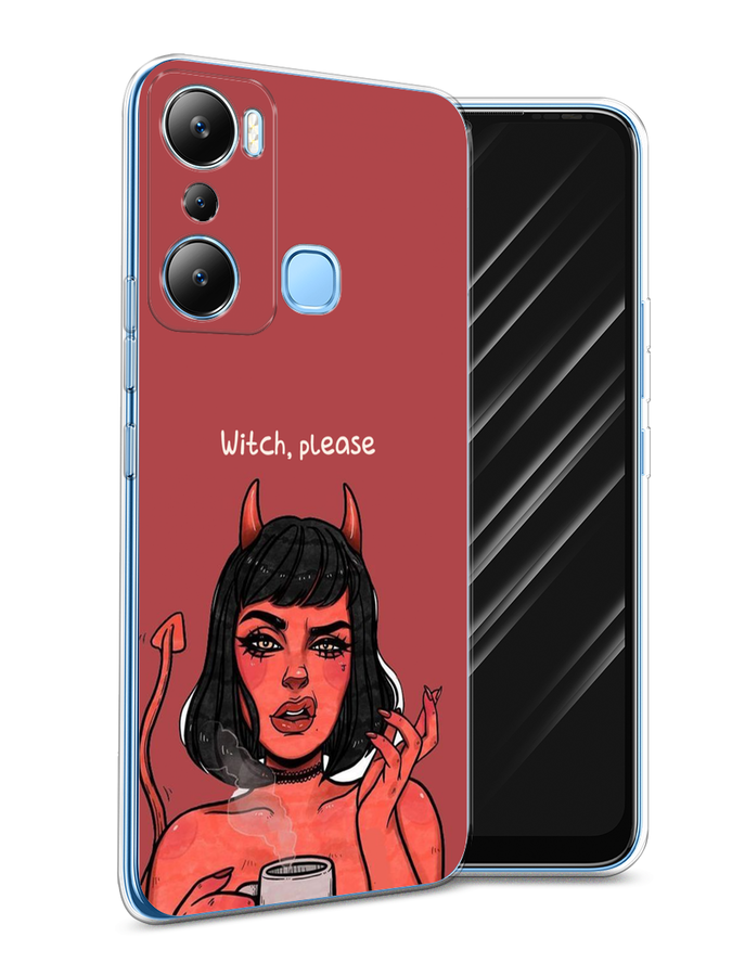 

Чехол Awog на Infinix HOT 20i "Evil Girl", Красный;черный, 3102950-6