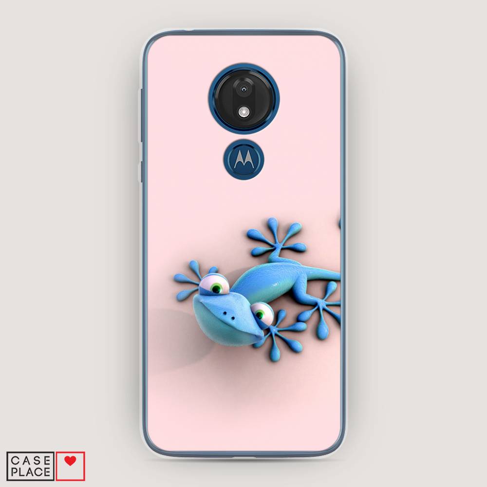 

Чехол Awog на Motorola Moto G7 / Моторола Мото G7 "Голубая ящерка", 241150-2