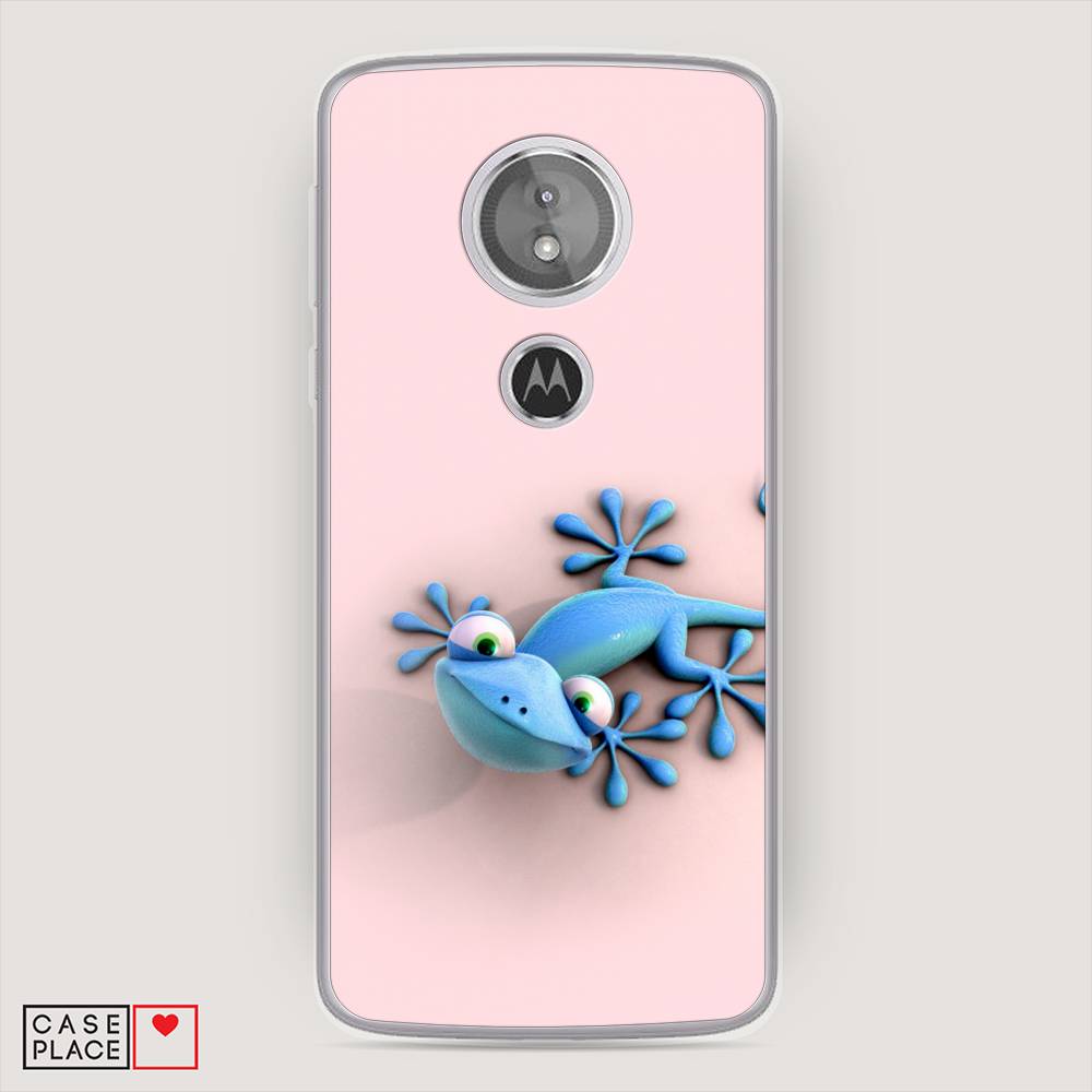 

Чехол Awog на Motorola Moto G6 Play / Моторола Мото G6 Плэй "Голубая ящерка", Разноцветный, 240950-2