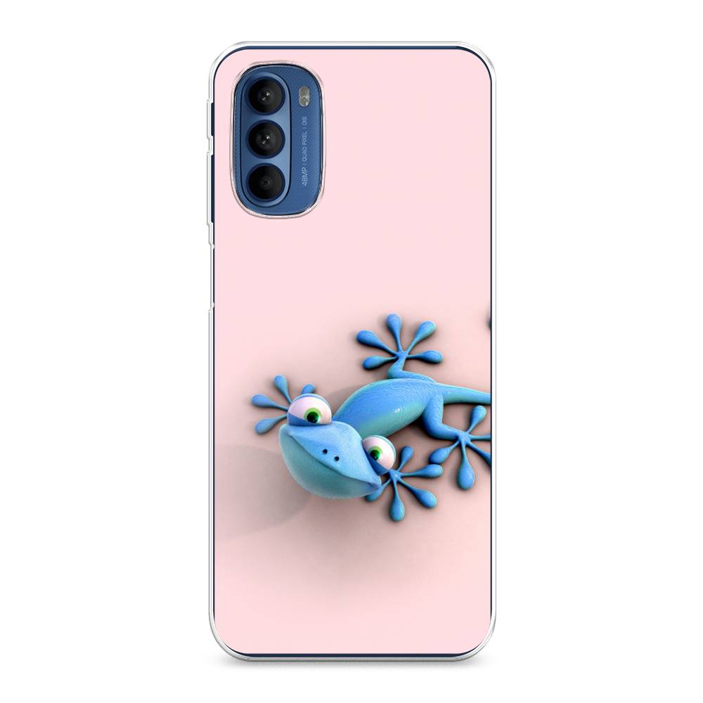 

Чехол Awog на Motorola Moto G31/G41 "Голубая ящерка", Разноцветный, 242550-2