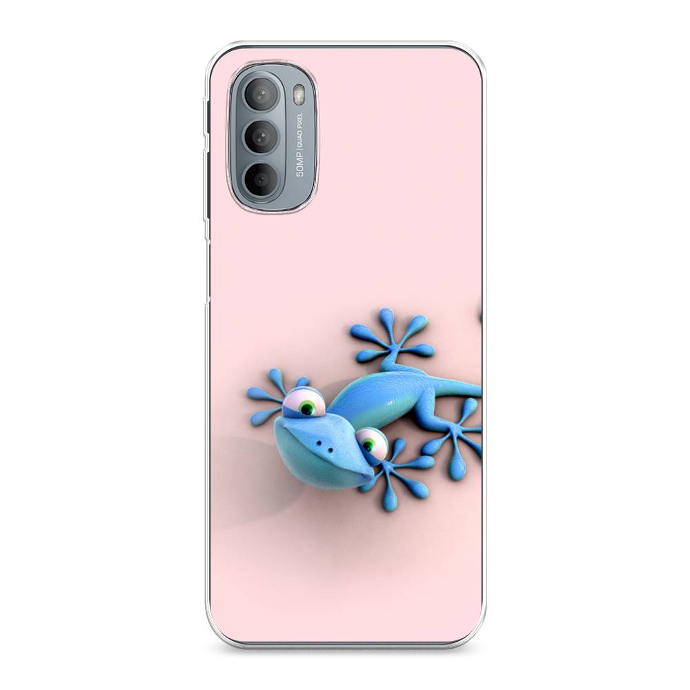 

Чехол Awog на Motorola Moto G31/G41 "Голубая ящерка", Разноцветный, 241850-2