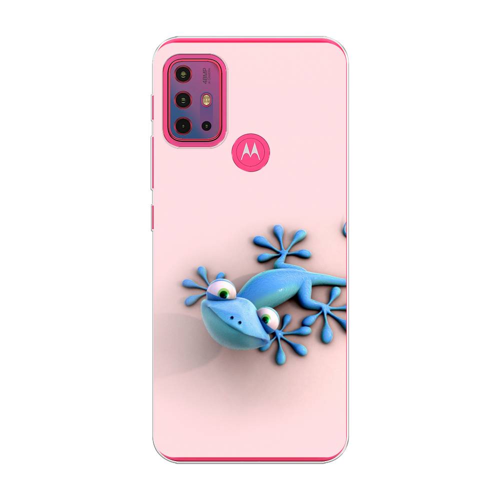 

Чехол Awog на Lenovo K13 Note/Motorola Moto G10/G20/G30 "Голубая ящерка", Разноцветный, 242250-2