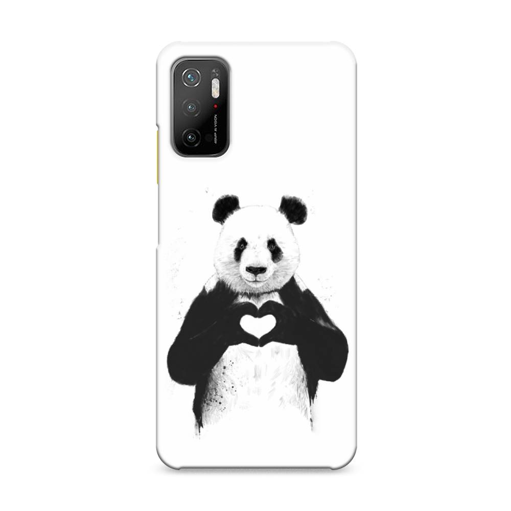 

Пластиковый чехол "Панда love" на Xiaomi Poco M3 Pro, 311020-7