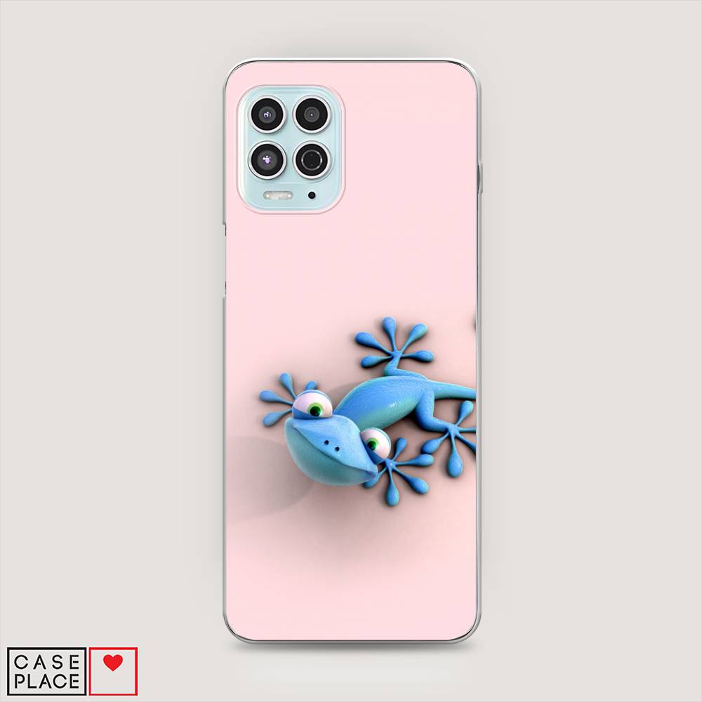 

Чехол Awog на Motorola Moto G100 "Голубая ящерка", Разноцветный, 241650-2