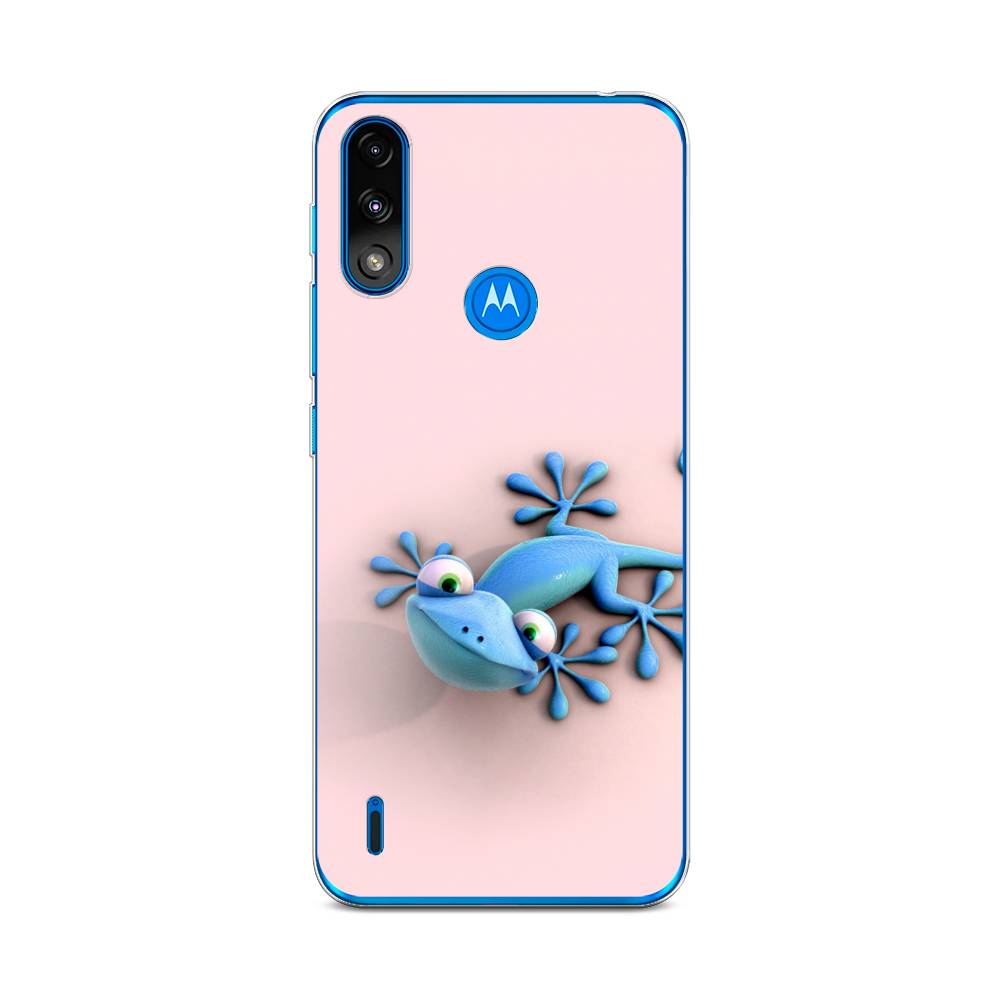 

Чехол Awog на Lenovo K13/Motorola Moto E7 Power "Голубая ящерка", Разноцветный, 242450-2