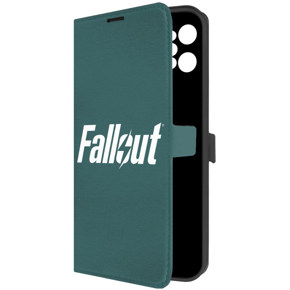 

Чехол-книжка Krutoff Eco Book для Realme C31 Fallout зелёный опал