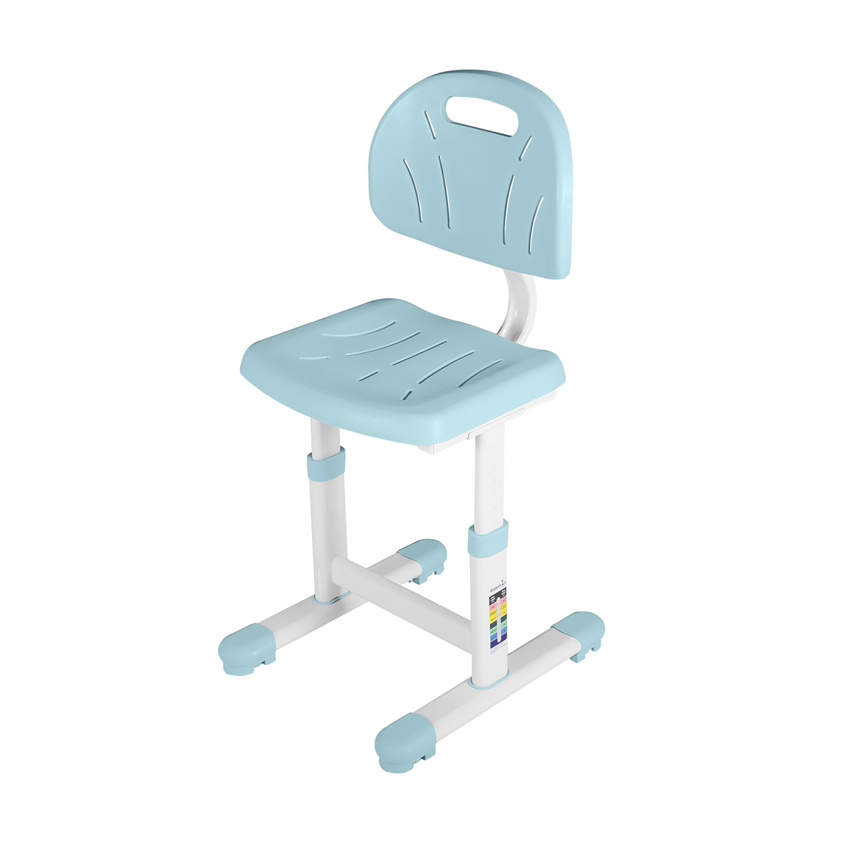Детский растущий стул Anatomica Lux-02, светло-голубой растущий стул anatomica lux pro green
