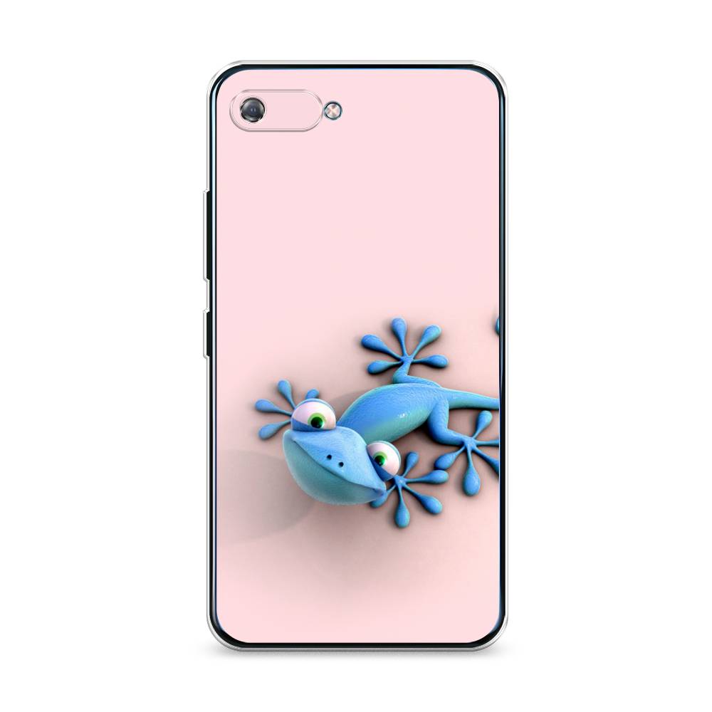 

Чехол Awog на Itel A25/A35 "Голубая ящерка", Разноцветный, 3200250-2