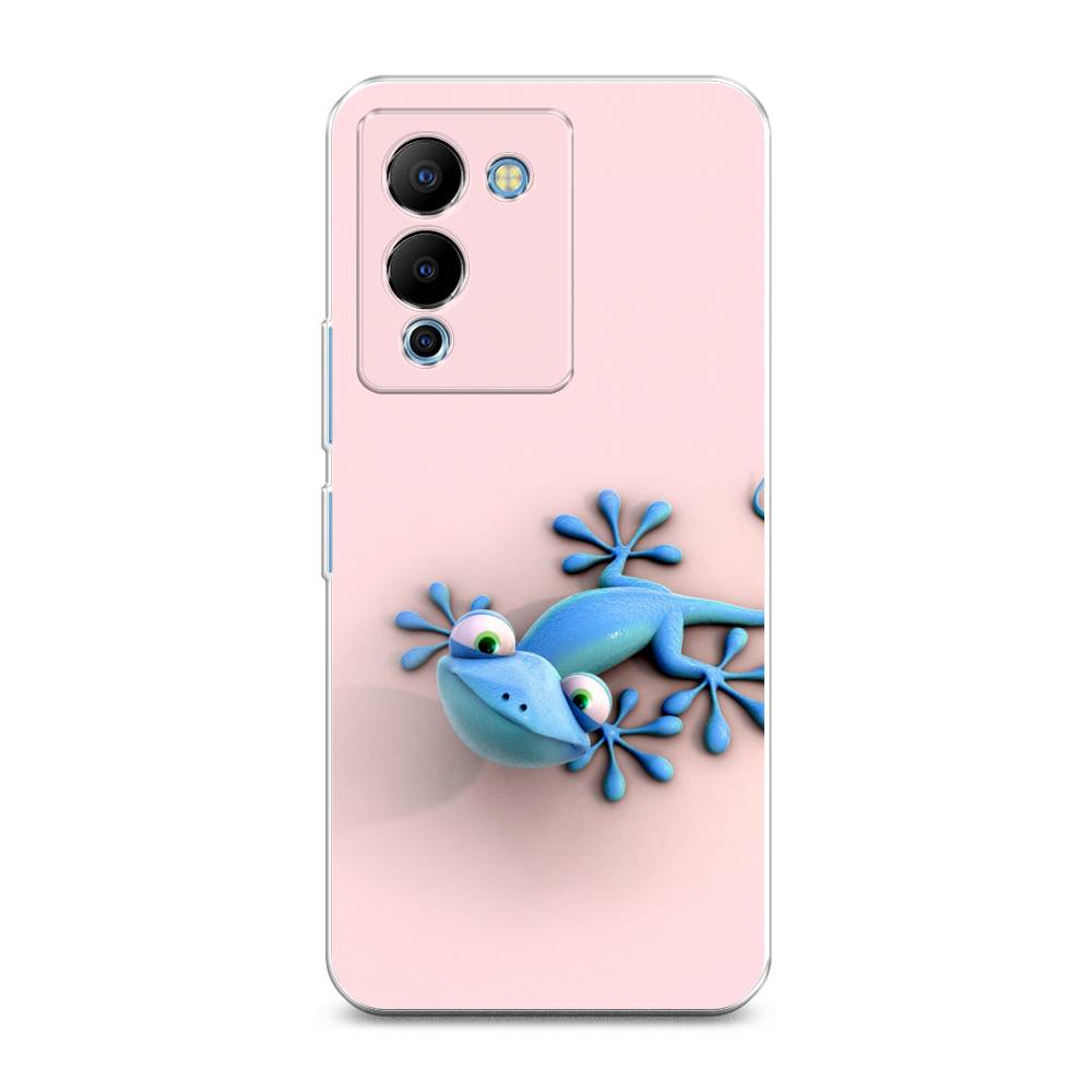 

Чехол Awog на Infinix Note 12 G96 "Голубая ящерка", Разноцветный, 3101550-2