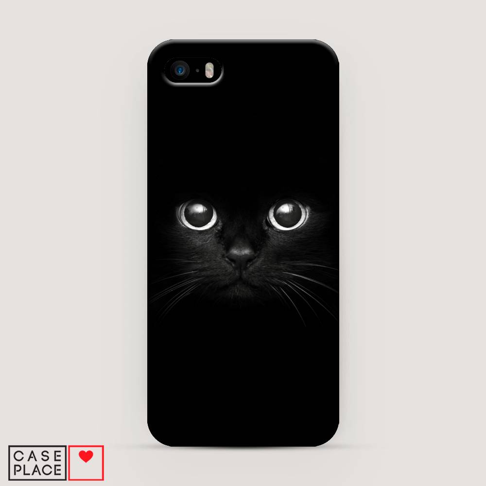 

Пластиковый чехол "Взгляд черной кошки" на Apple iPhone 5, 10320-1