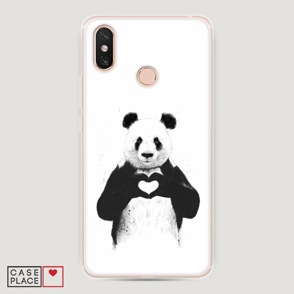 

Пластиковый чехол "Панда love" на Xiaomi Mi Max 3