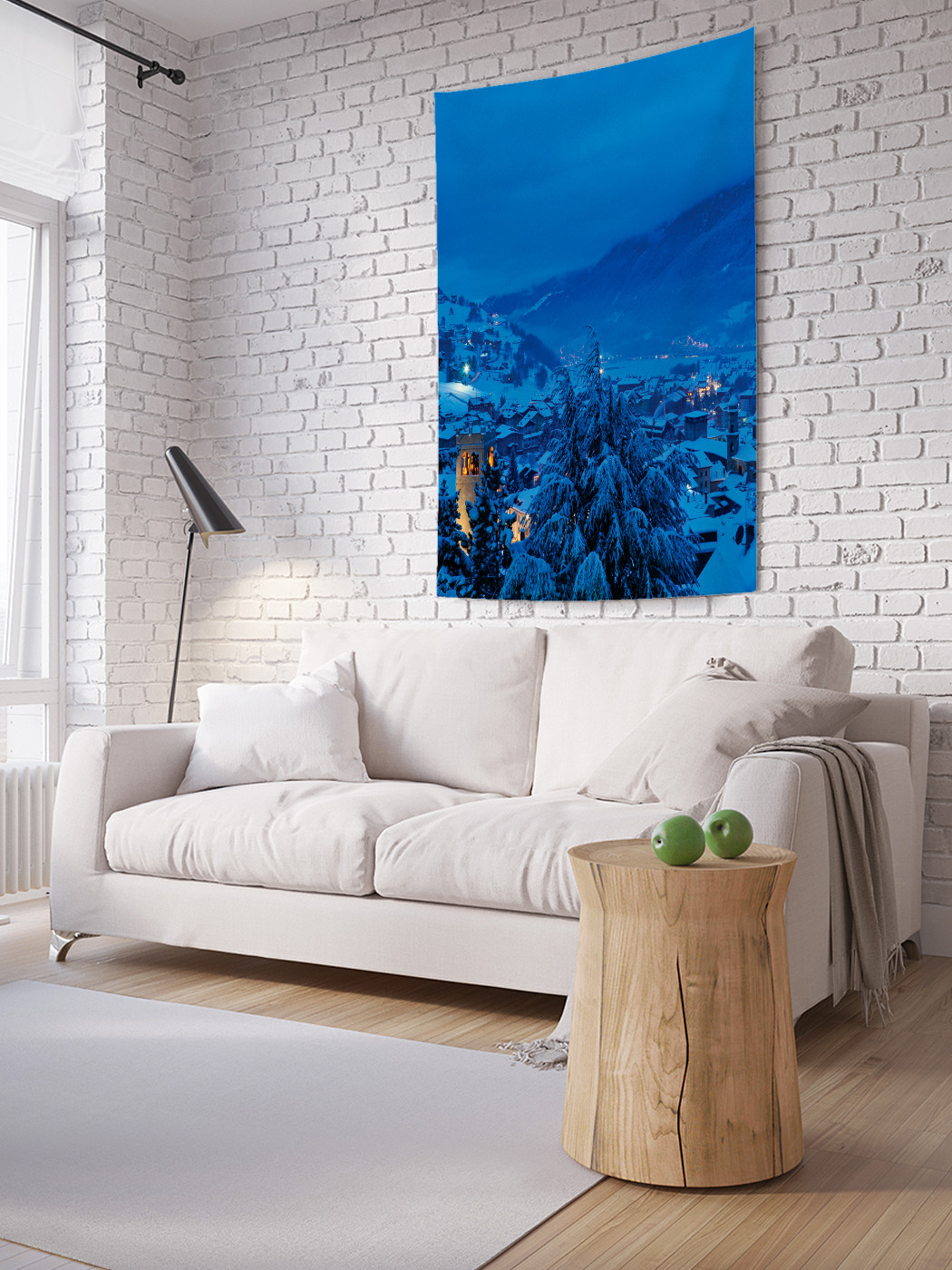 

Вертикальное фотопанно на стену JoyArty Зимние вечера 100x150 см, Зимние вечера