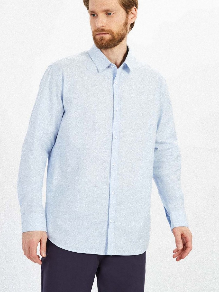 Рубашка мужская baon B6622503 белая XL