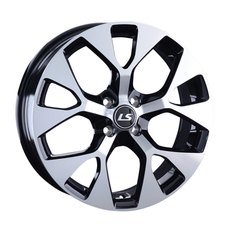 

Колесный диск LS WHEELS, 1007 6.5x17/4x100ET40 60.1 Bkf, Черный;серебристый
