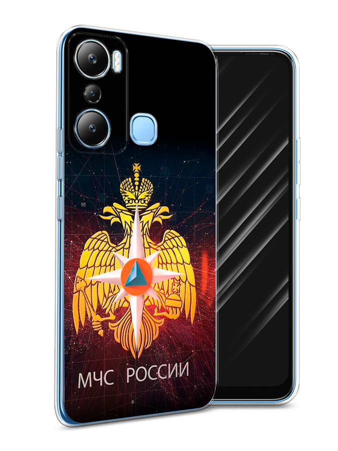 

Чехол Awog на Infinix HOT 20i "МЧС России", Черный;желтый;красный, 3102950-5