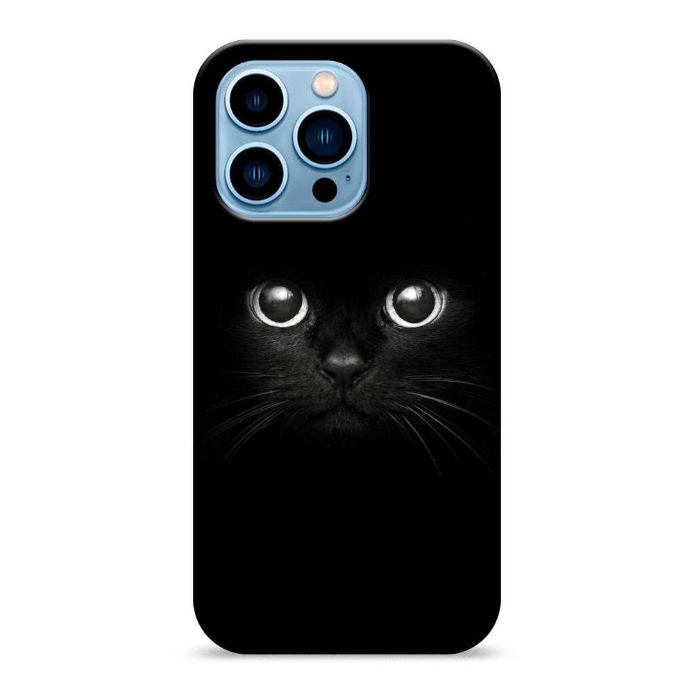

Пластиковый чехол "Взгляд черной кошки" на Apple iPhone 13 Pro, 14320-1
