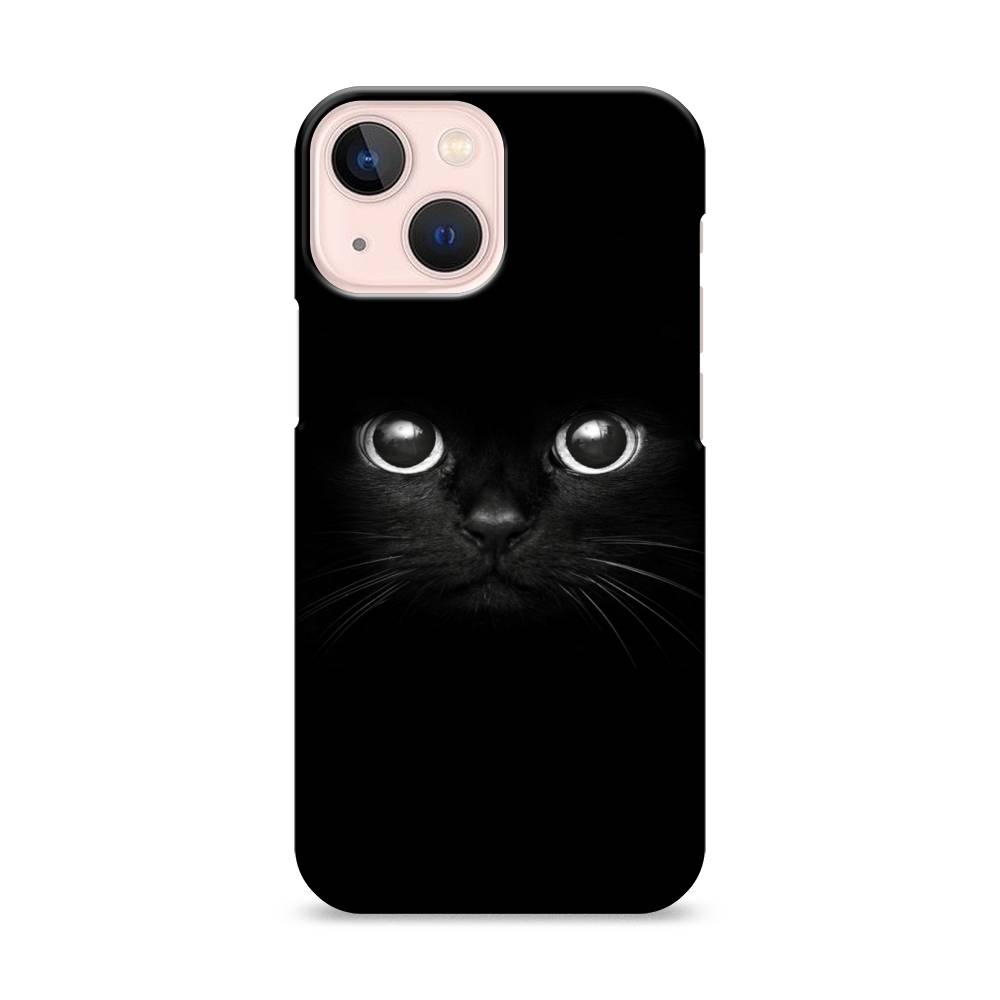 

Пластиковый чехол "Взгляд черной кошки" на Apple iPhone 13 mini, 14120-1