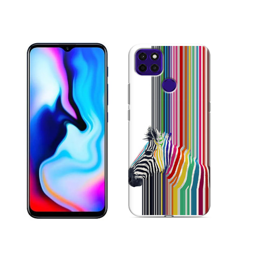 

Чехол MyPads Tocco для Lenovo K12 Pro радужная зебра, Прозрачный, Tocco