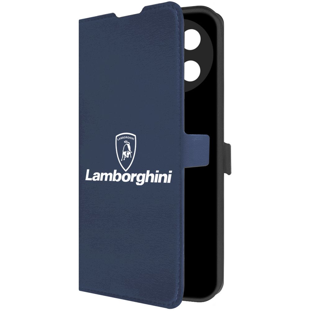 

Чехол-книжка Krutoff Eco Book для Realme 11 4G Lamborghini синий