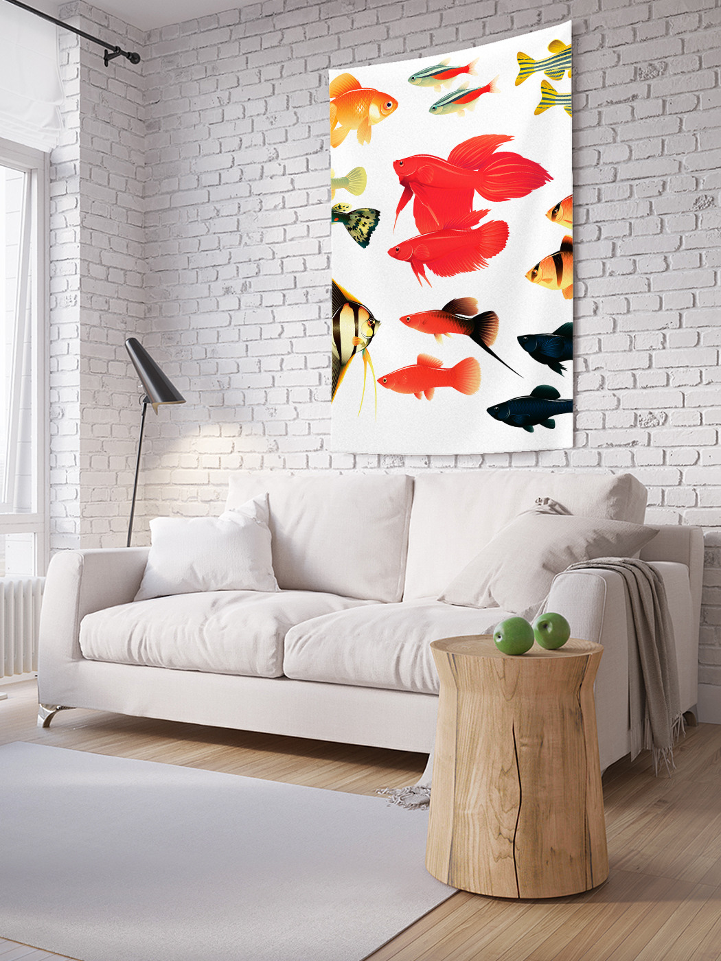 

Вертикальное фотопанно на стену JoyArty Дивный морской мир 100x150 см, Дивный морской мир