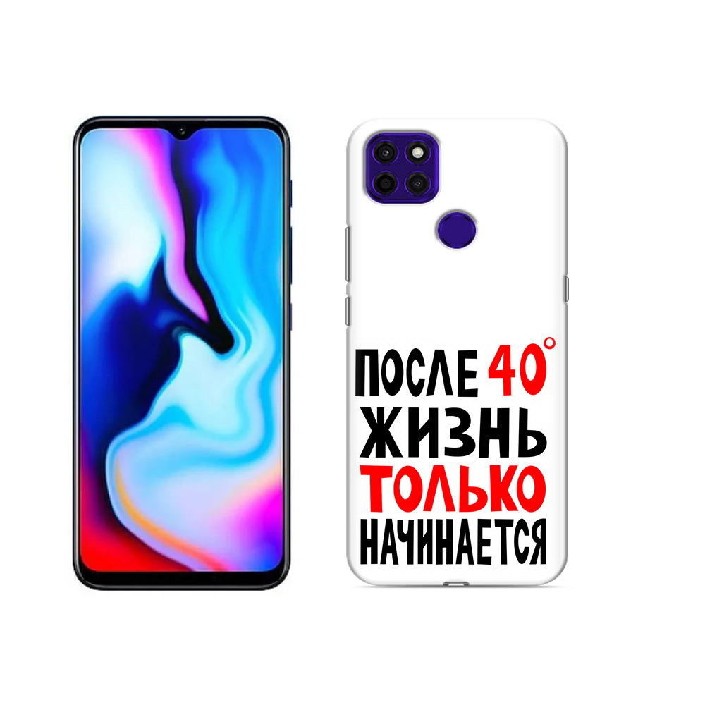 

Чехол MyPads Tocco для Lenovo K12 Pro после 40 жизнь начинается, Прозрачный, Tocco