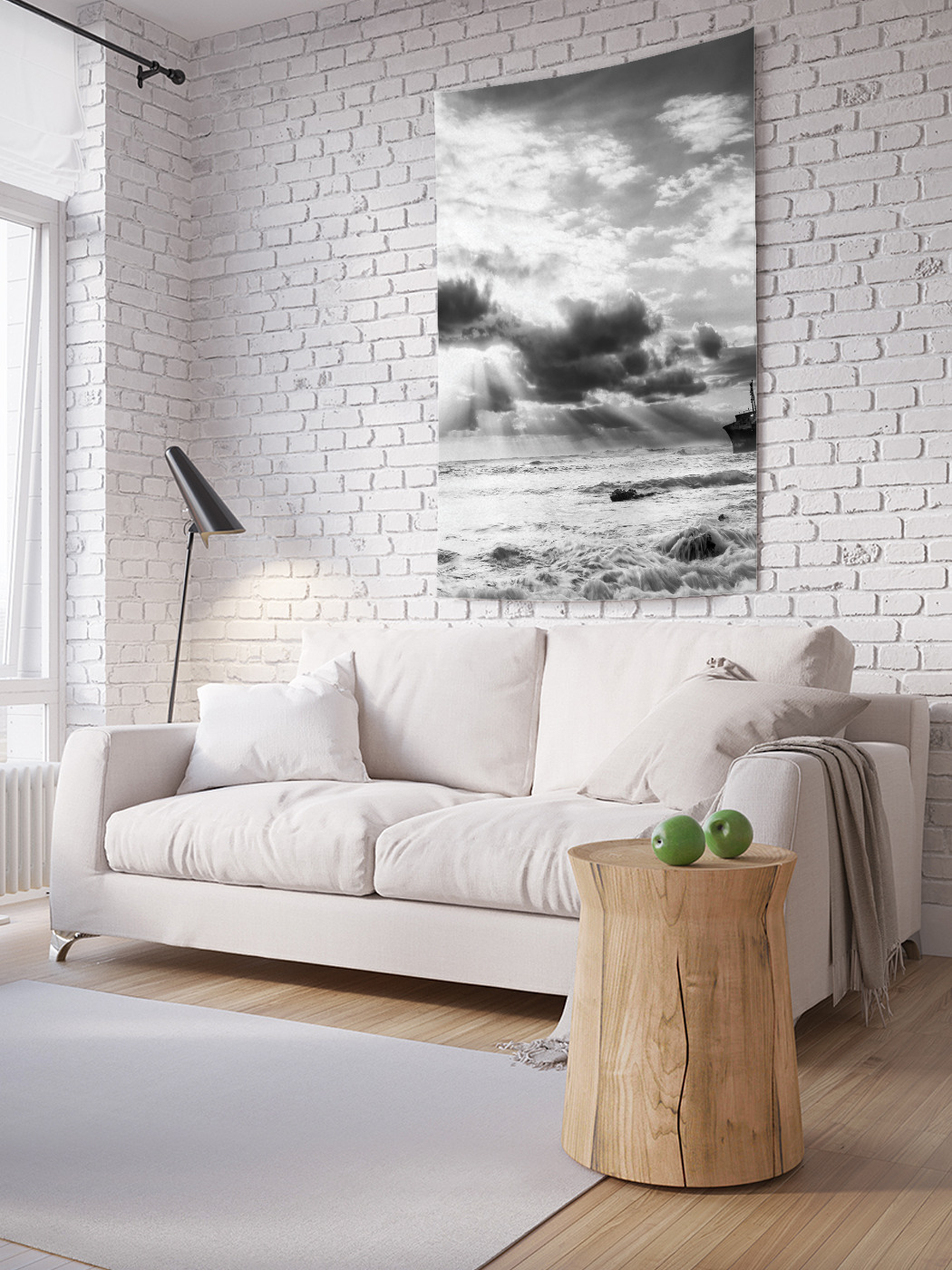

Вертикальное фотопанно на стену JoyArty Корабль призрак 100x150 см, Корабль призрак