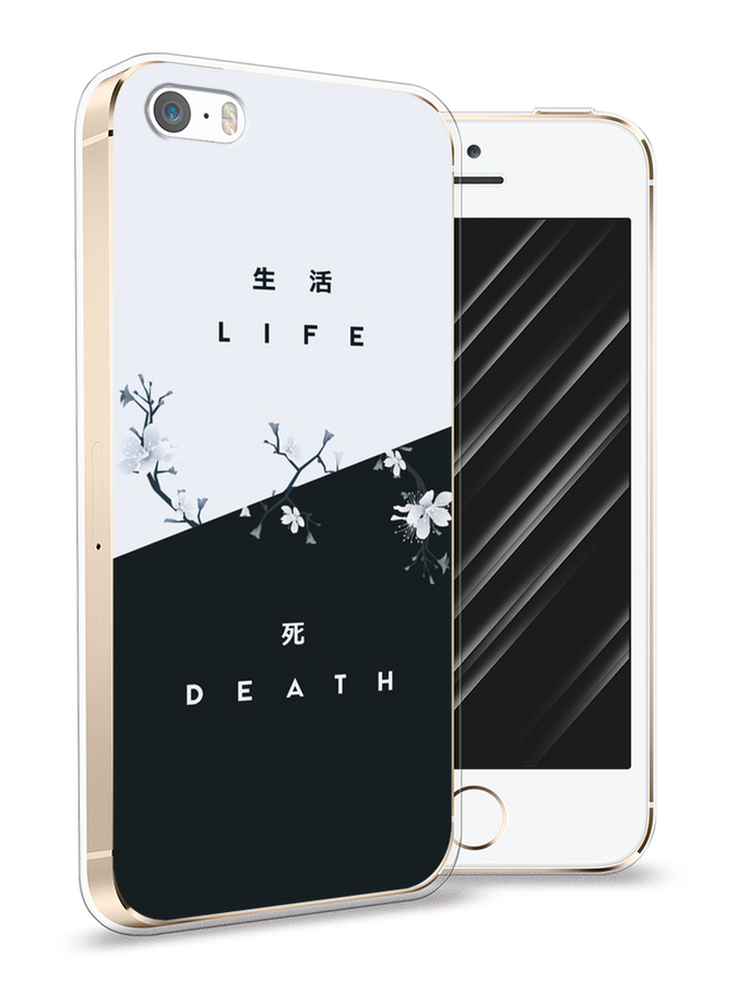 

Чехол Awog на Apple iPhone 5 / Айфон 5 "Life and death", Разноцветный, 10350-7