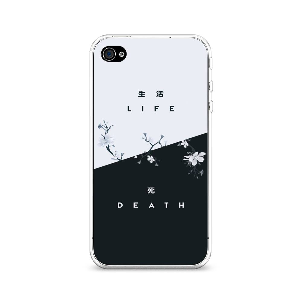 

Чехол Awog на Apple iPhone 4 / Айфон 4 "Life and death", Разноцветный, 10150-7