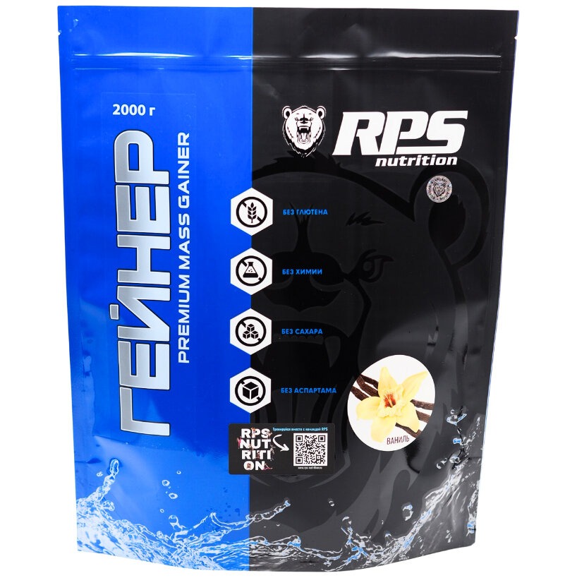 

RPS Premium Mass Gainer, 2000 гр. (ваниль), Premium Mass Gainer