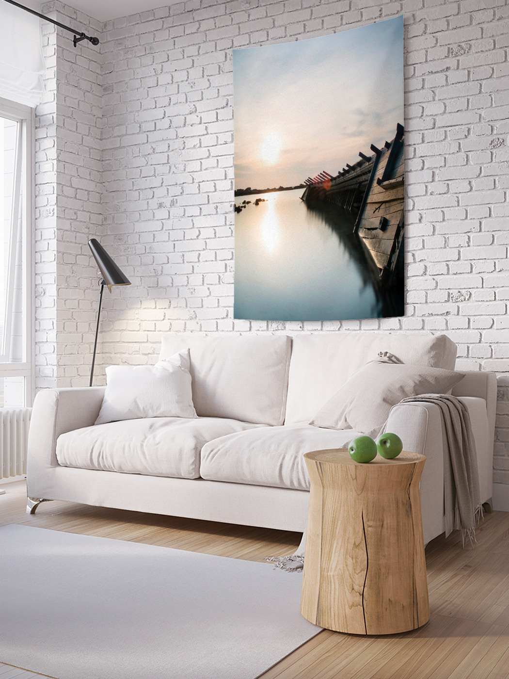 

Вертикальное фотопанно на стену JoyArty Затопленное судно 100x150 см, Затопленное судно