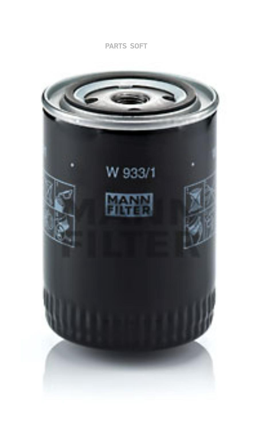 

Mann-Filter Масляный Фильтр, W9331 Mann W933/1