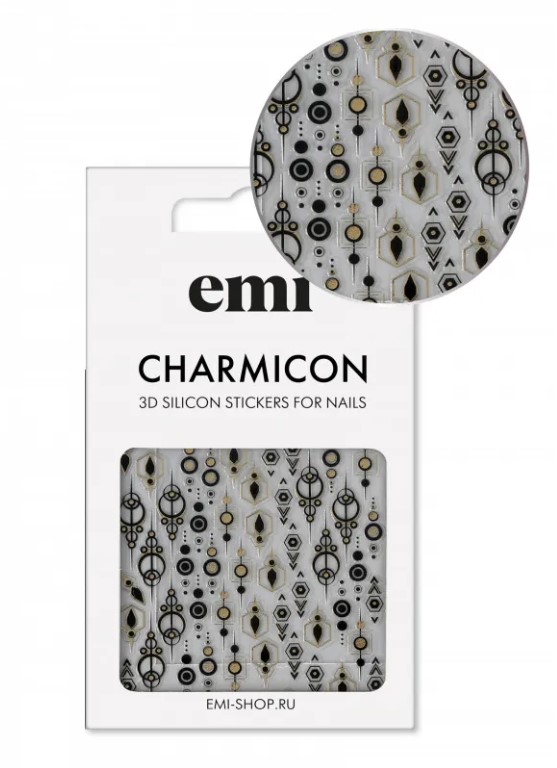 Наклейки для дизайна ногтей E.Mi №214 Фигурные узоры скатерть этель восточные узоры 149х180 см 100% хлопок саржа 190 г м2