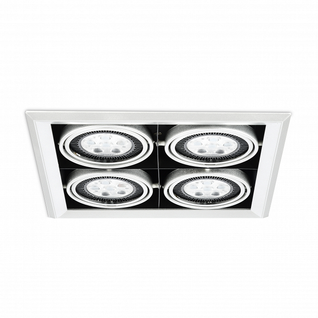 фото Встраиваемый потолочный светильник grille lamp 4 cosmo