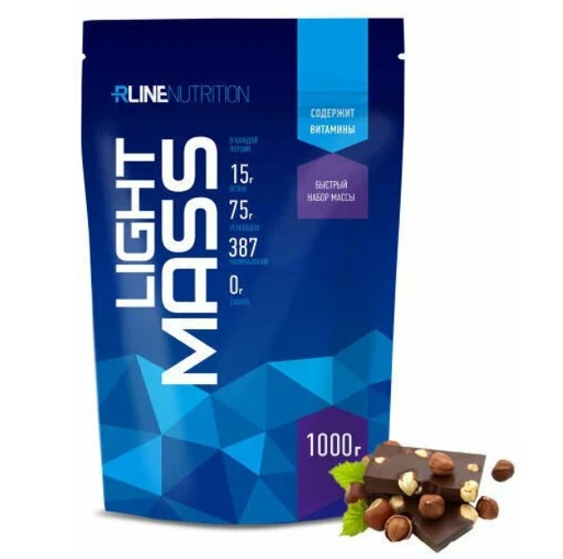 

R-LINE LIGHT MASS, 1000 g (шоколад орех), Light Mass