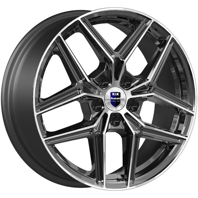 фото Колесный диск кик юнион r17x7 5x114.3 et50 cb66.1 almaz black кик 79640 almazblack k&k