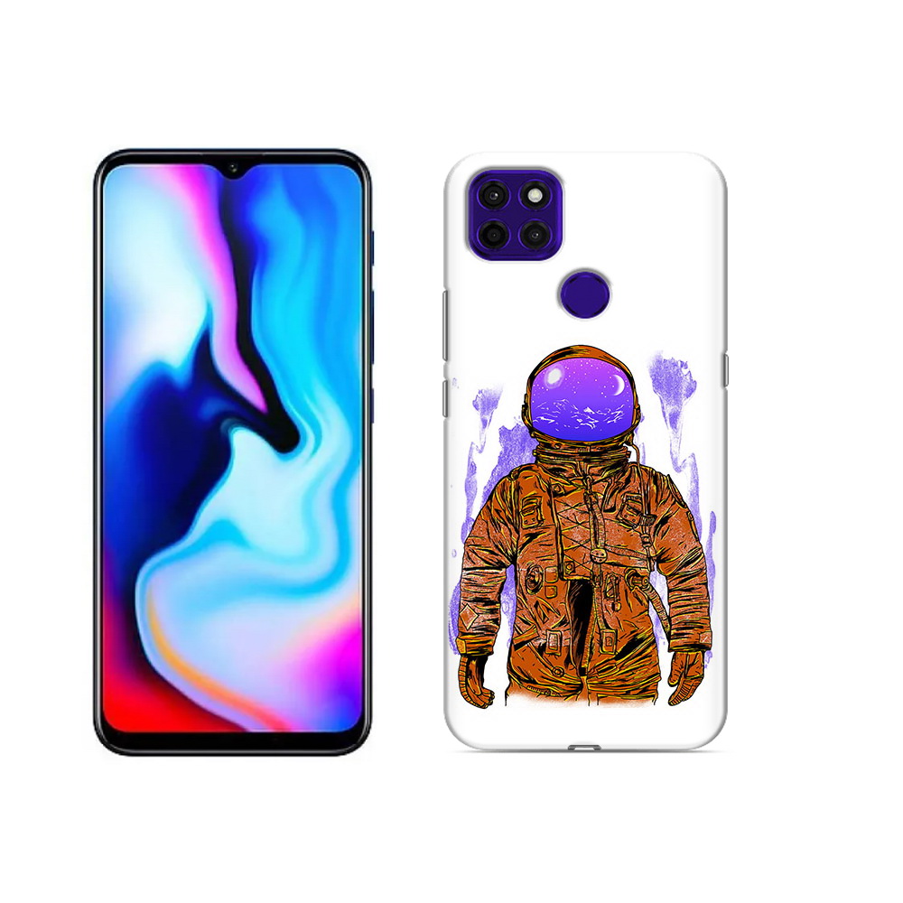

Чехол MyPads Tocco для Lenovo K12 Pro нарисованный мужчина в скафандре, Прозрачный, Tocco