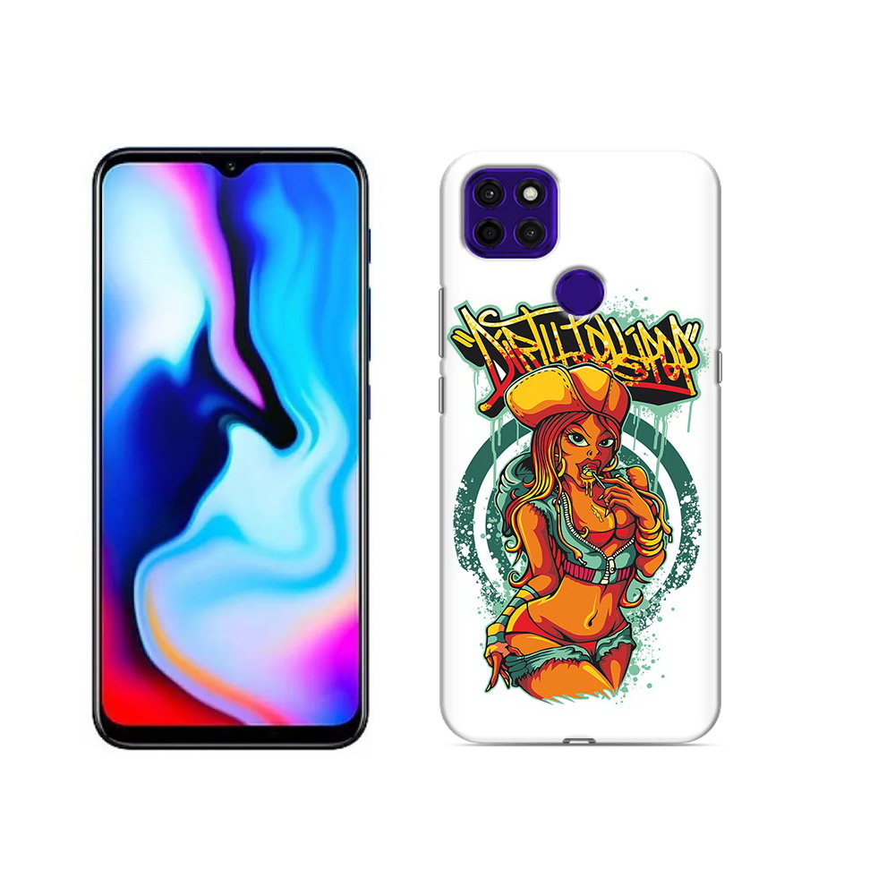 Чехол MyPads Tocco для Lenovo K12 Pro нарисованная девушка комикс
