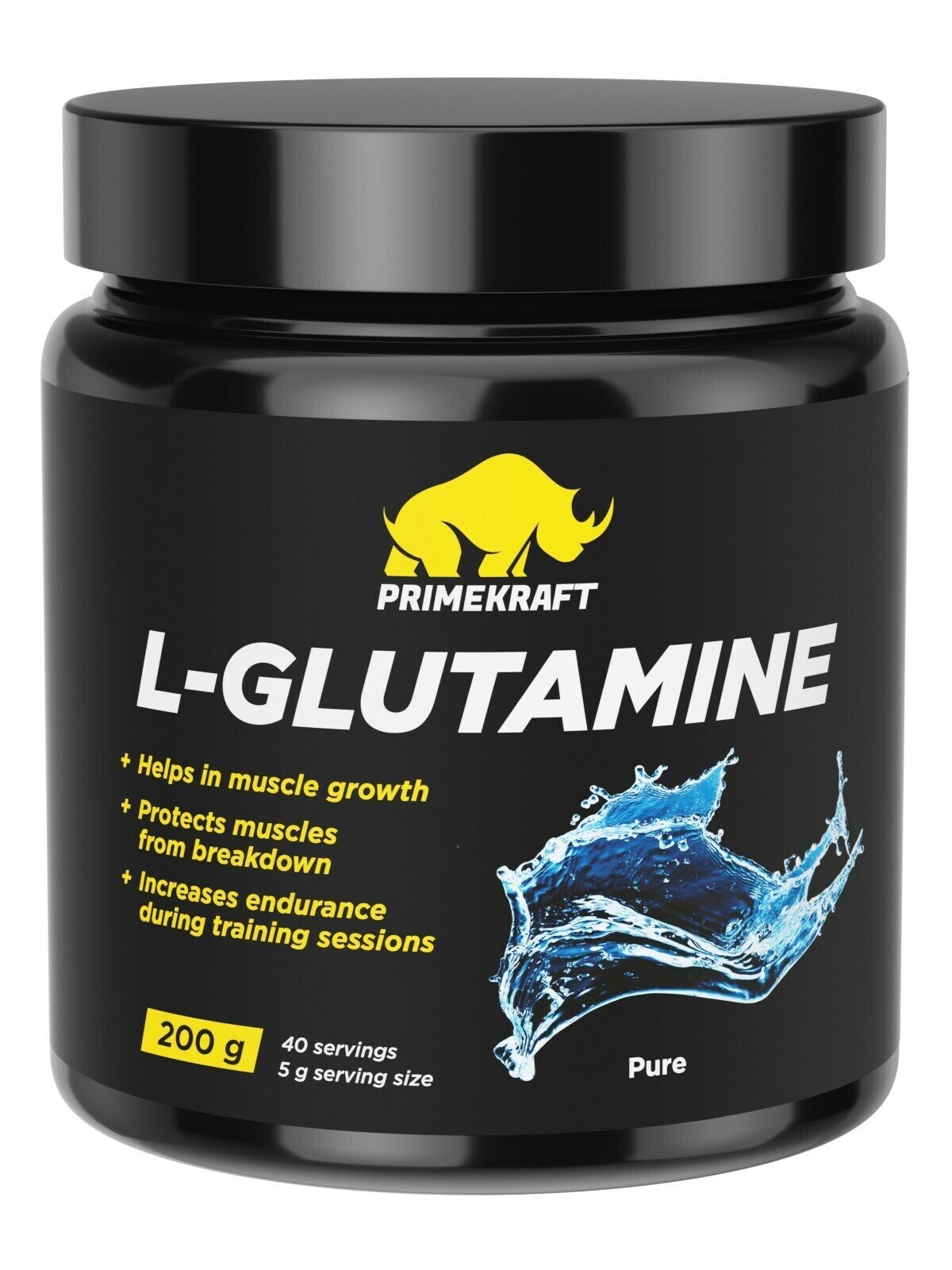 Prime Kraft L-Glutamine, 200 гр. (нейтральный)